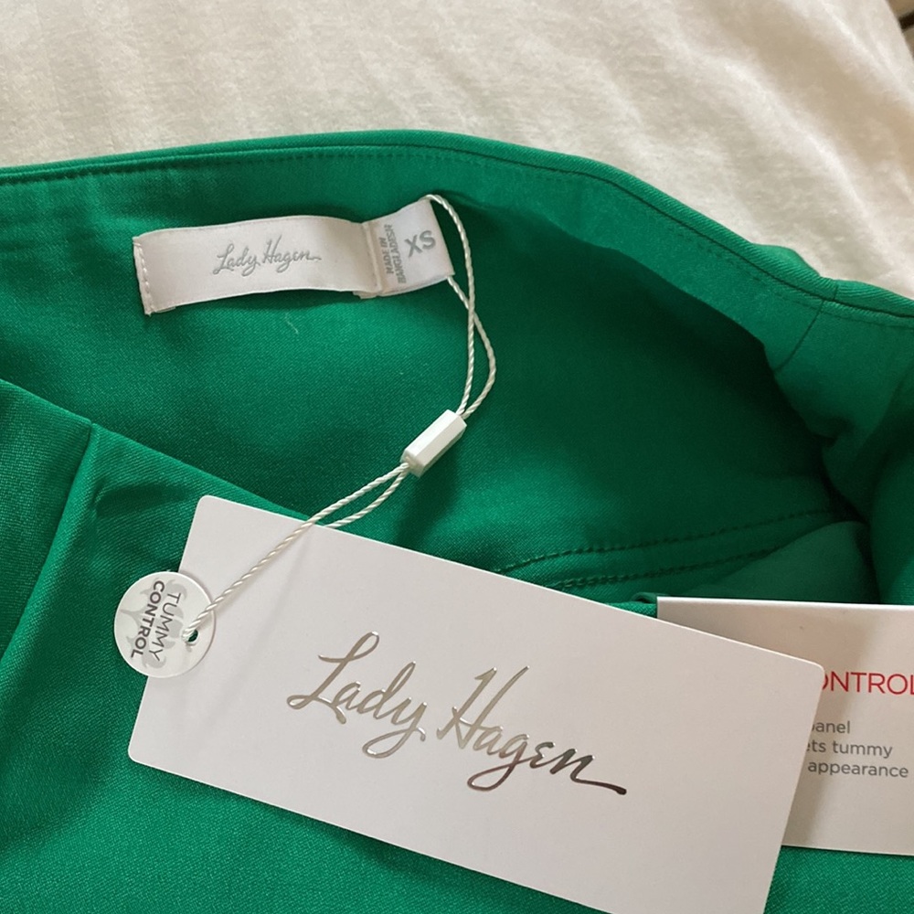 Lady Hagen NWT sz xs golf/ tennis skort “Tropic Palm Wrap” Lush Green Resort - Picture 7 of 10